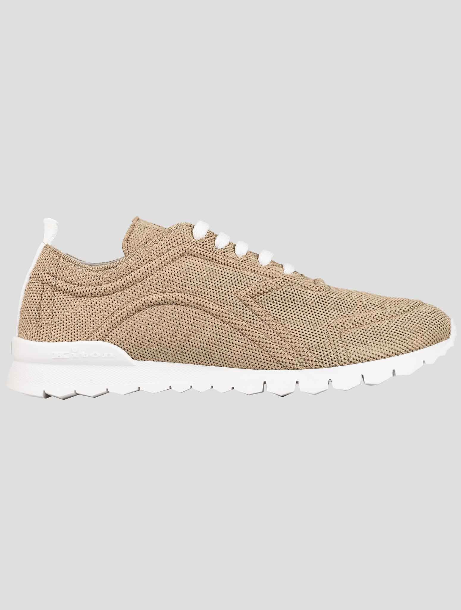 Kiton Beige Cotton-Elastane Sneakers KSY93