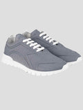 Kiton Gray Cotton-Elastane Sneakers