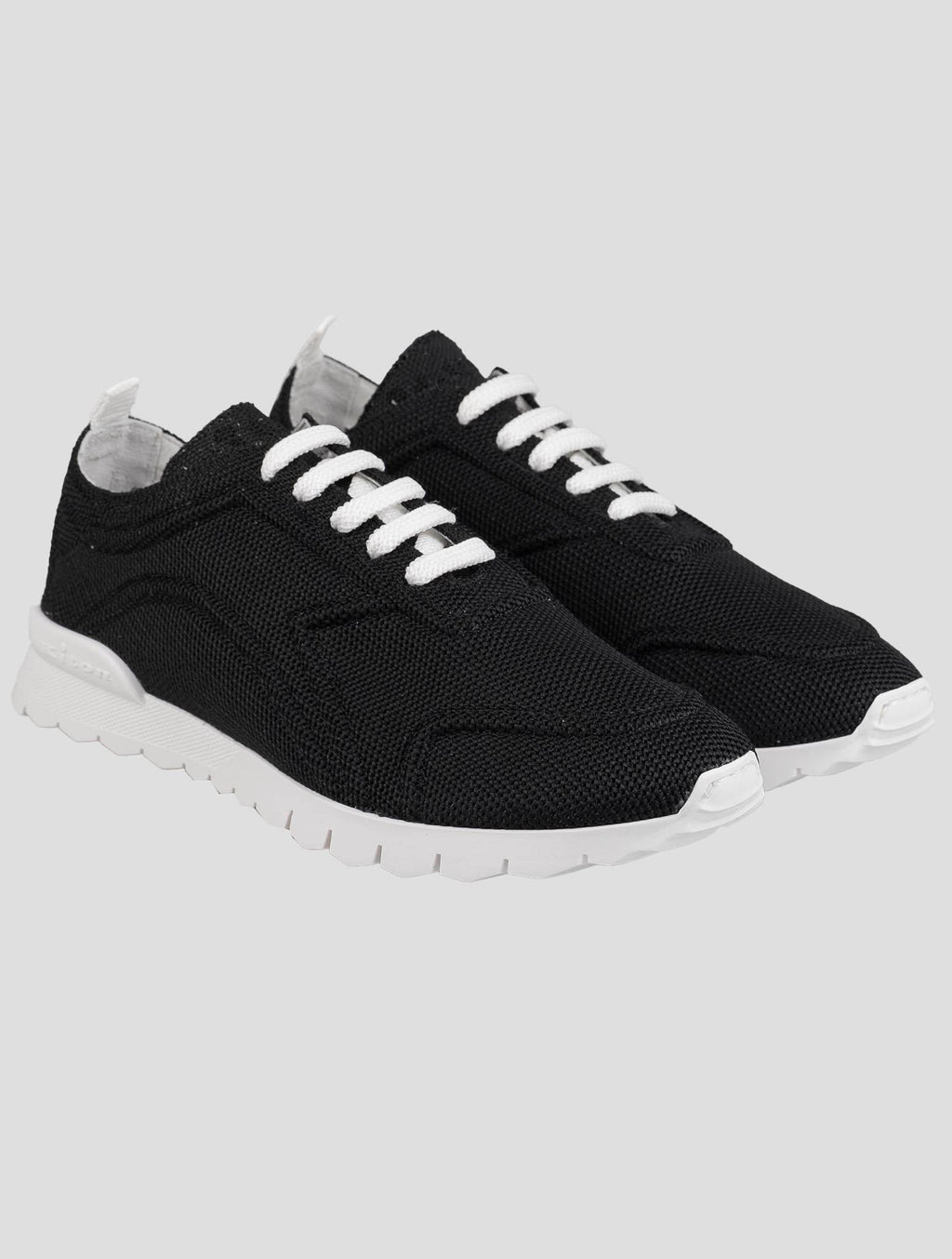 Kiton Black Cotton-Elastane Sneakers KSY13