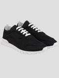 Kiton Black Cotton-Elastane Sneakers KSY13