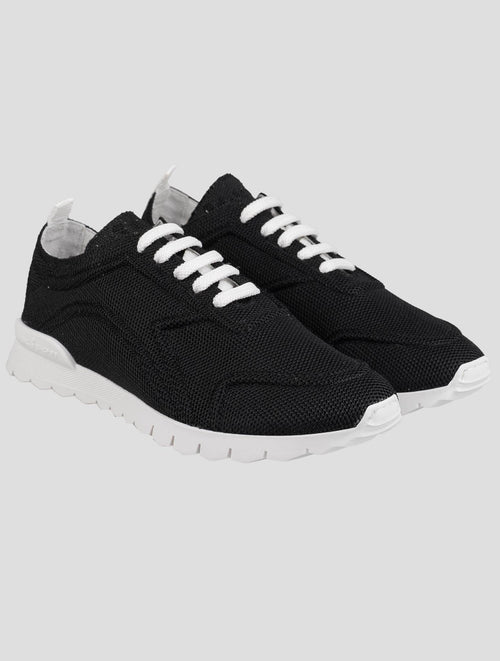 Kiton Black Cotton-Elastane Sneakers KSY13