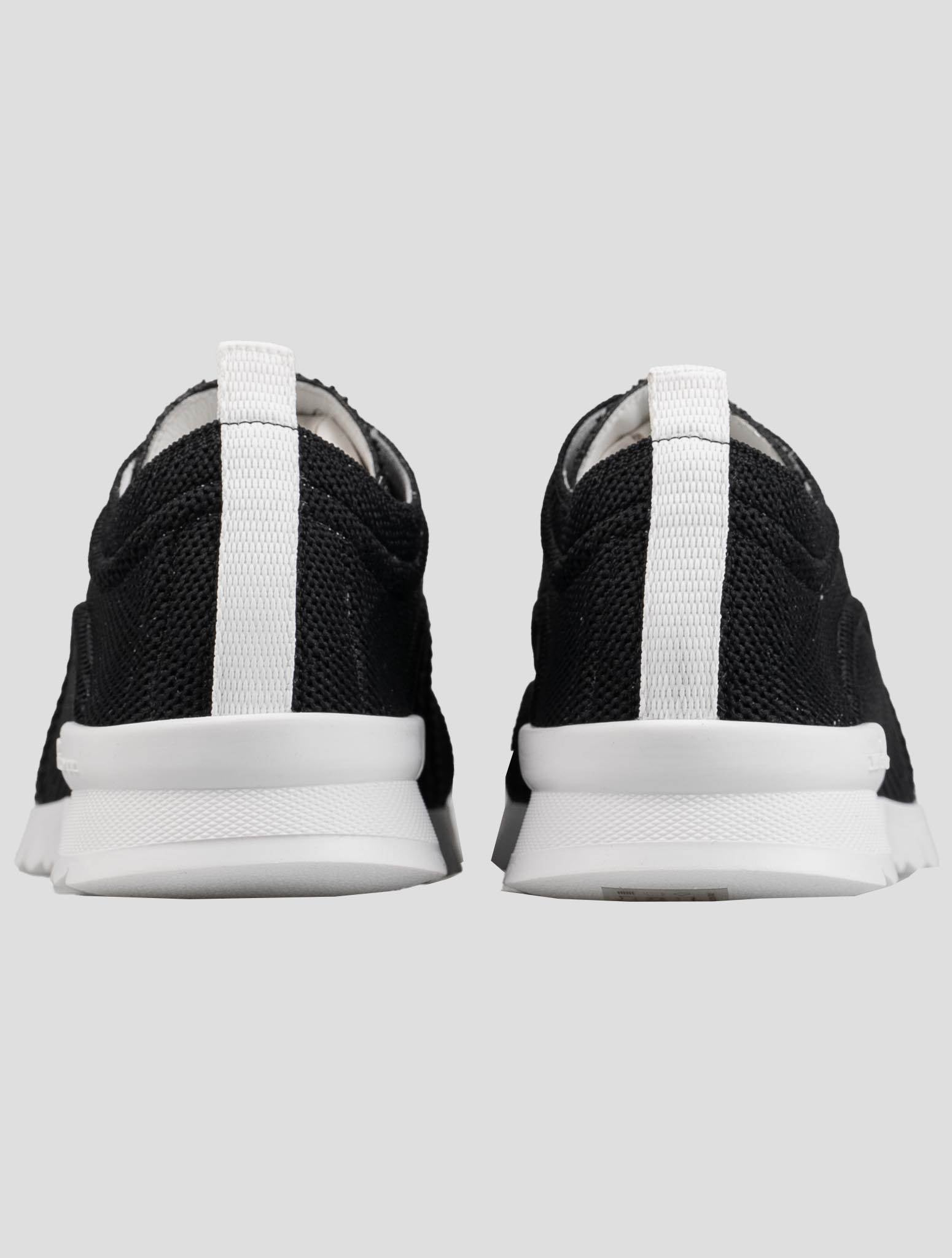 Kiton Black Cotton-Elastane Sneakers KSY13