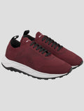 Kiton Red Polyester-Wool Sneakers