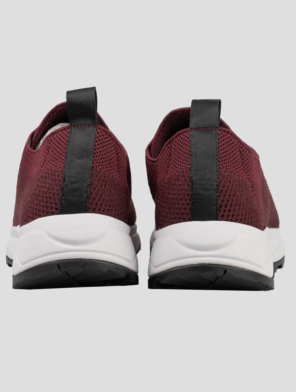 Kiton Red Polyester-Wool Sneakers