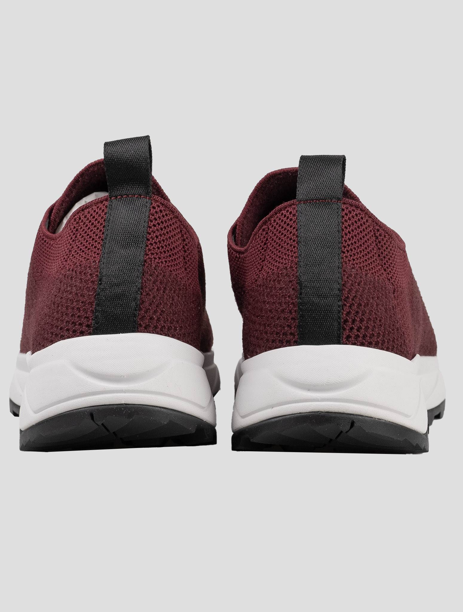 Kiton Red Polyester-Wool Sneakers