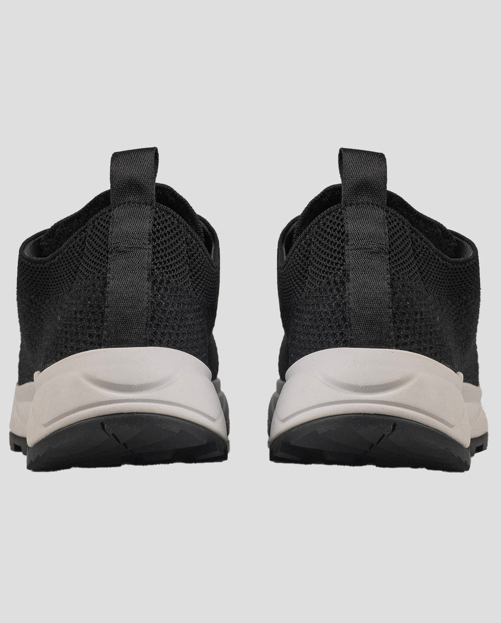 Kiton Black Polyester-Wool Sneakers