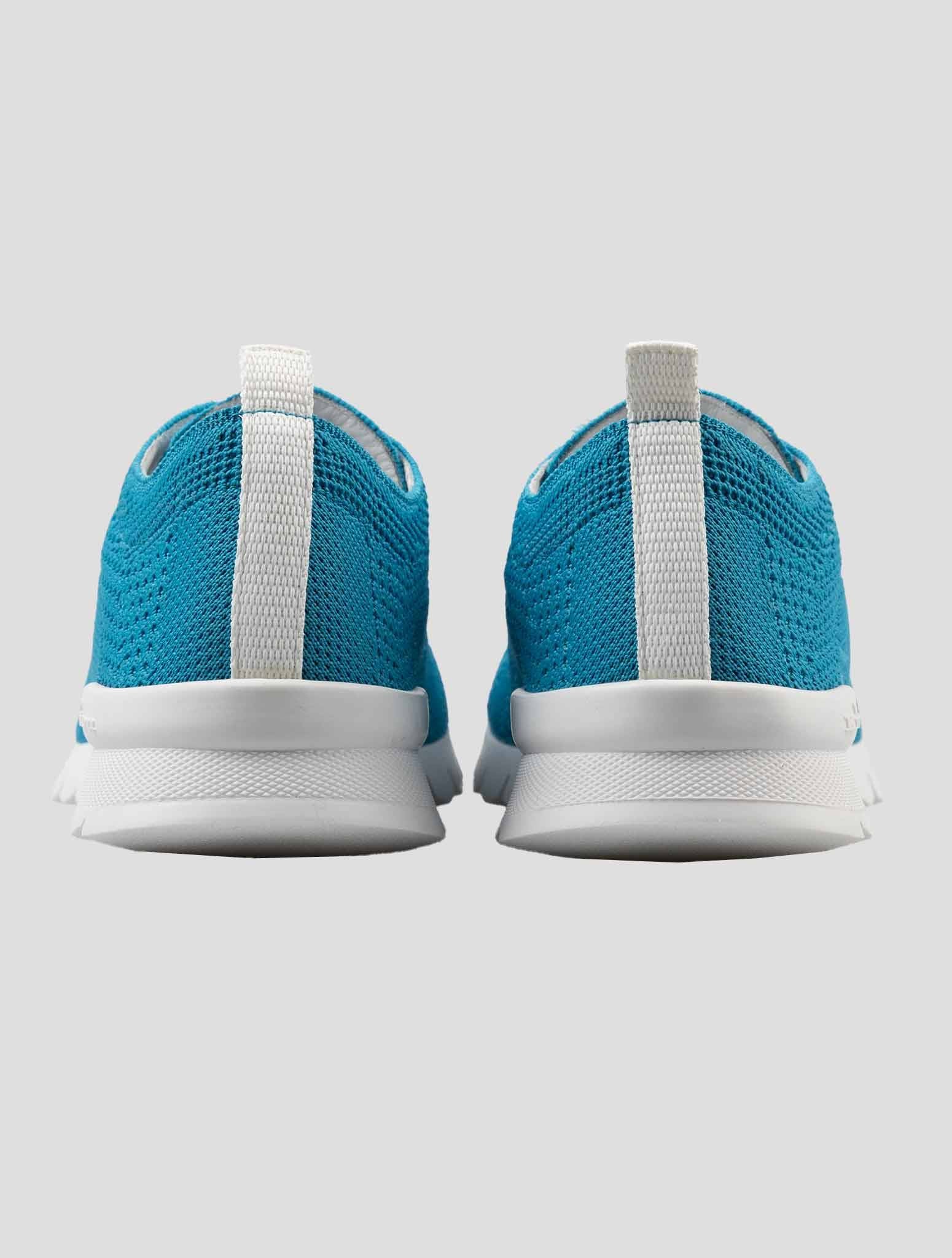 Kiton Blue Cotton-Elastane Sneakers FITSN