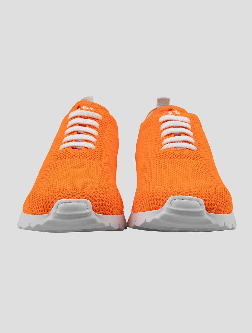 Kiton Orange Cotton-Elastane Sneakers FITSN