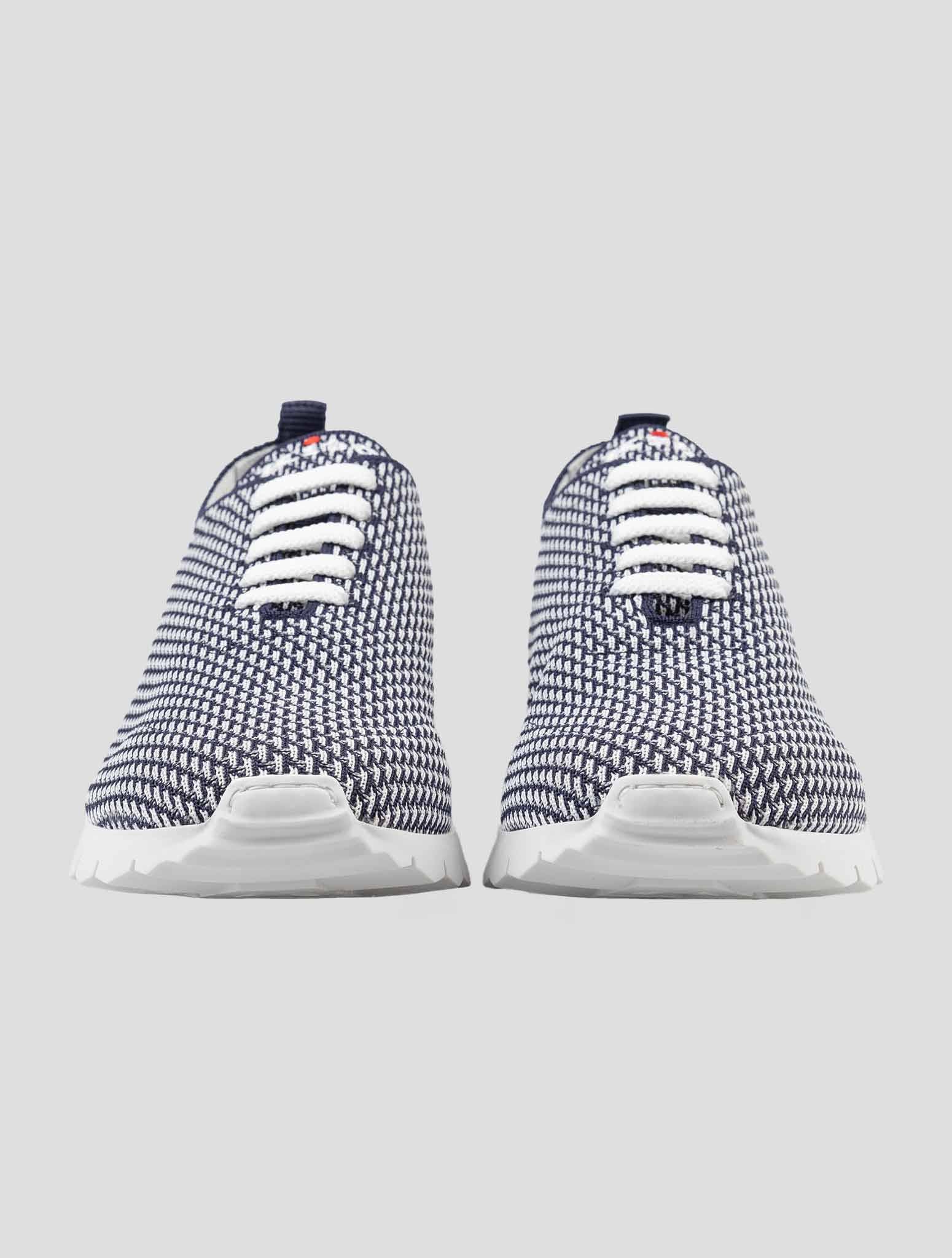 Kiton Blue Navy White Pl Pa Sneakers