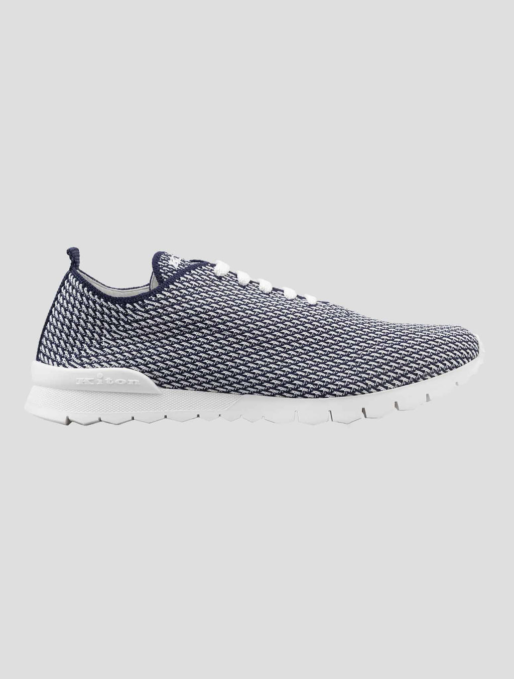 Kiton Blue Navy White Pl Pa Sneakers