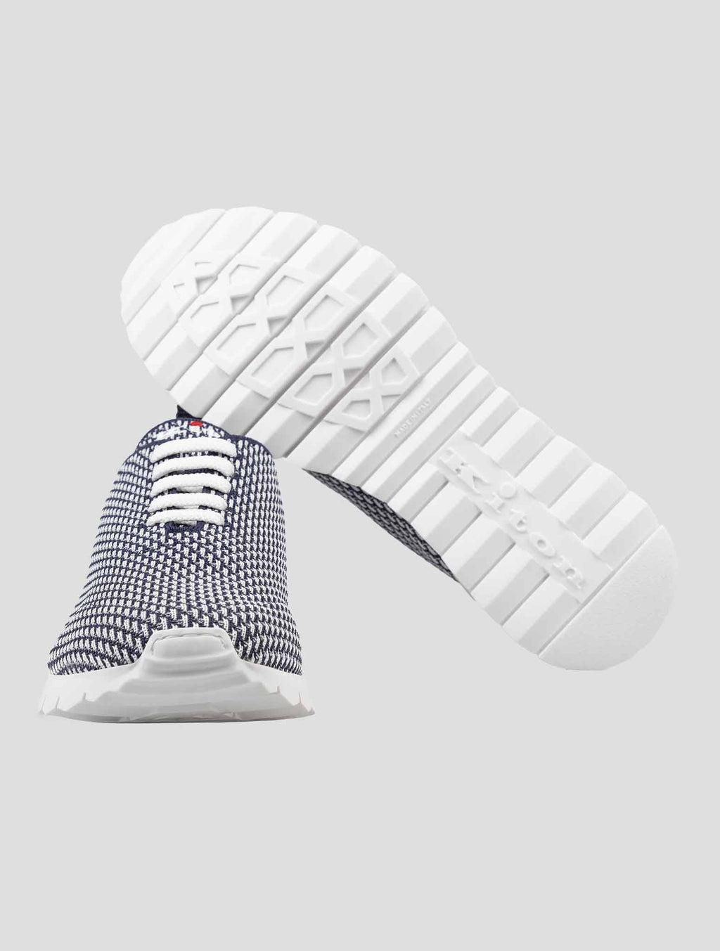 Kiton Blue Navy White Pl Pa Sneakers