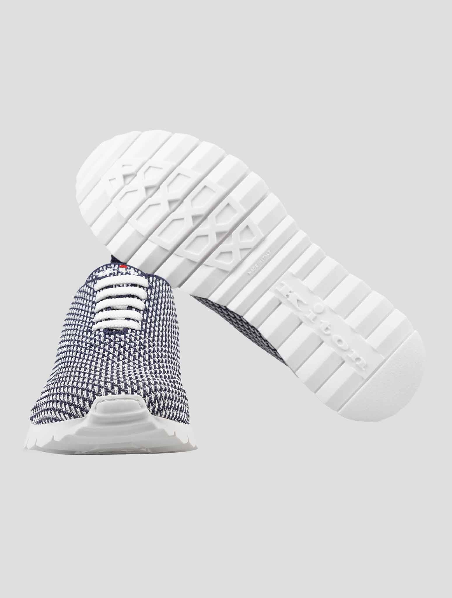 Kiton Blue Navy White Pl Pa Sneakers