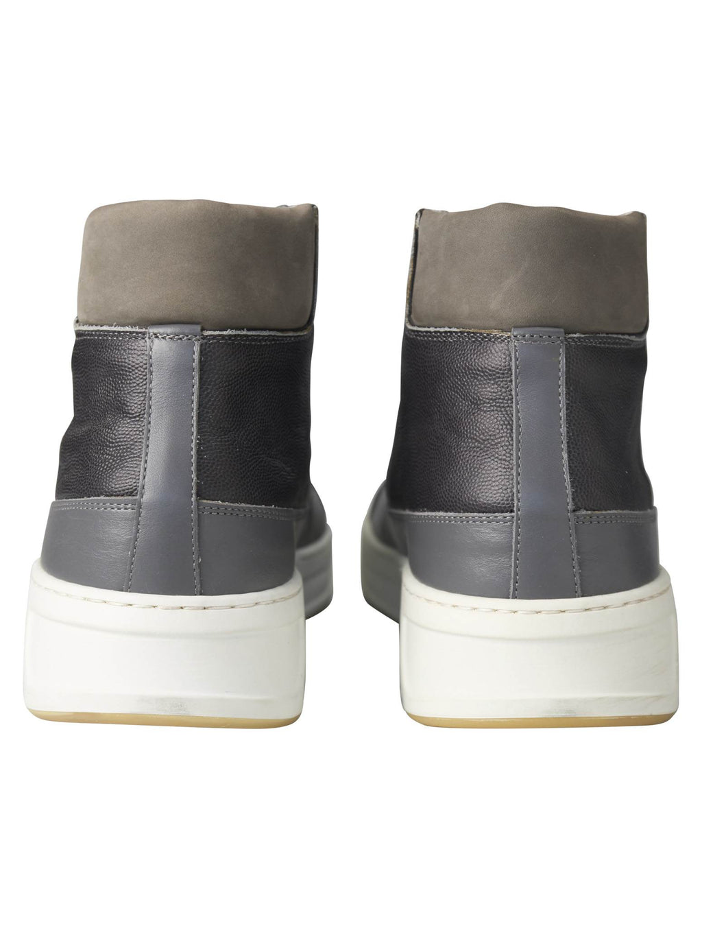 Kiton Gray Leather Boots Shoes