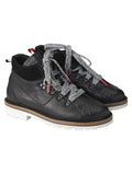Kiton Black Leather Boots Shoes