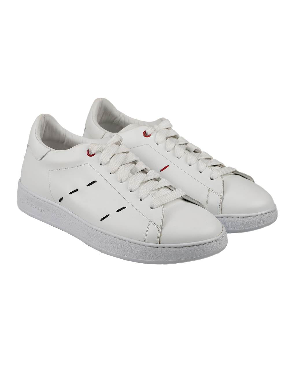 Kiton White Calfskin Sneakers N001X