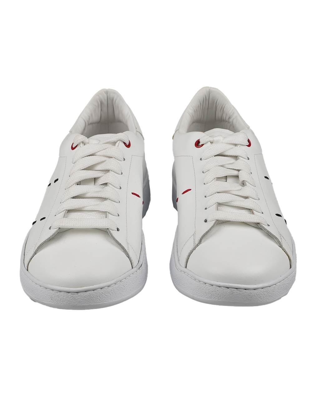 Kiton White Calfskin Sneakers N001X