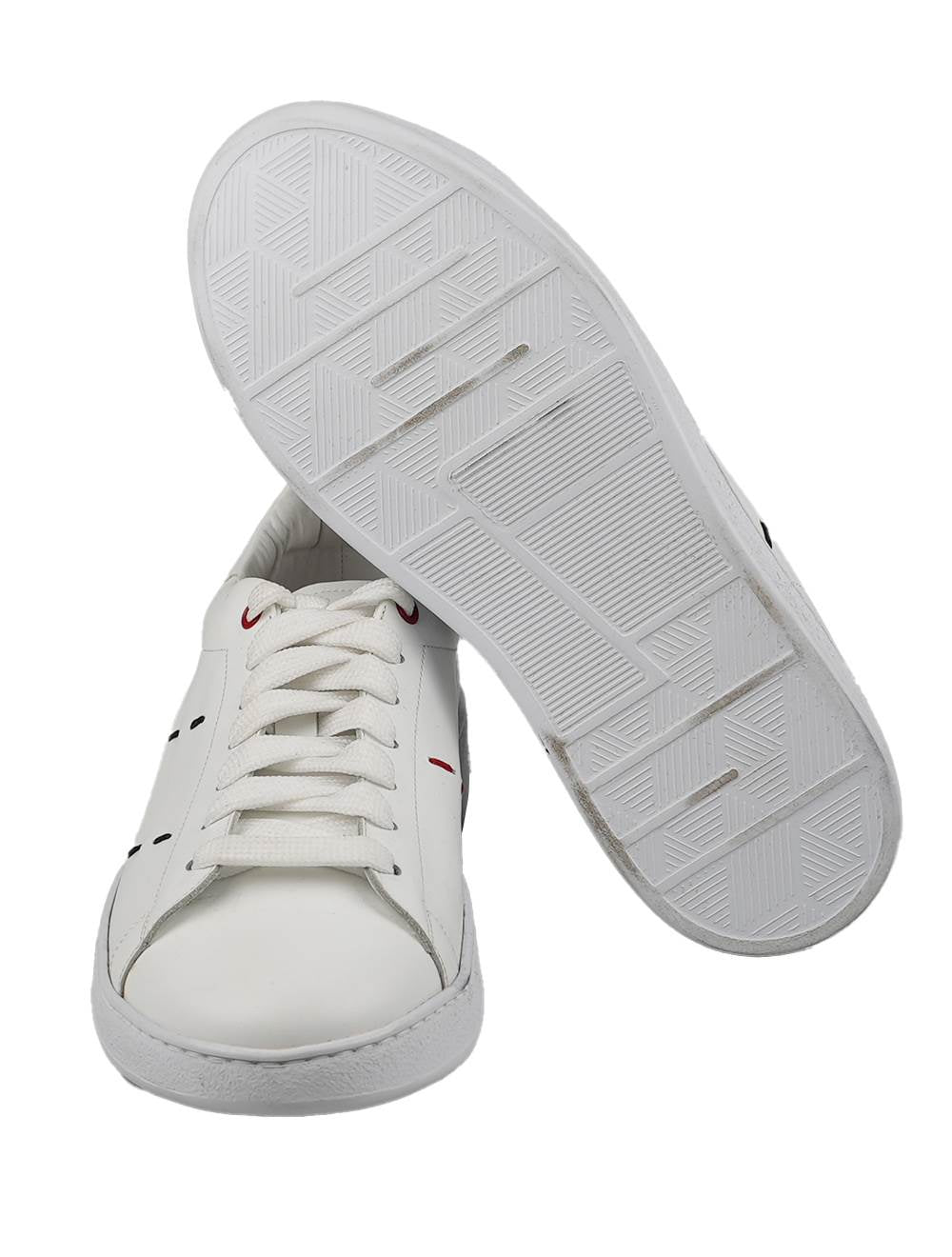 Kiton White Calfskin Sneakers N001X