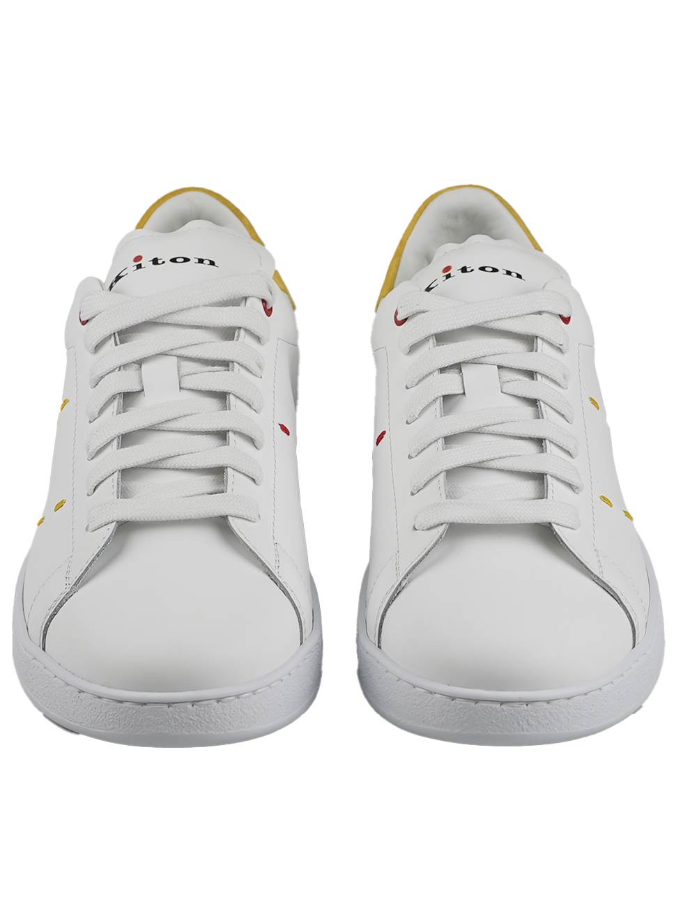 Kiton White Calfskin Sneakers N001XB