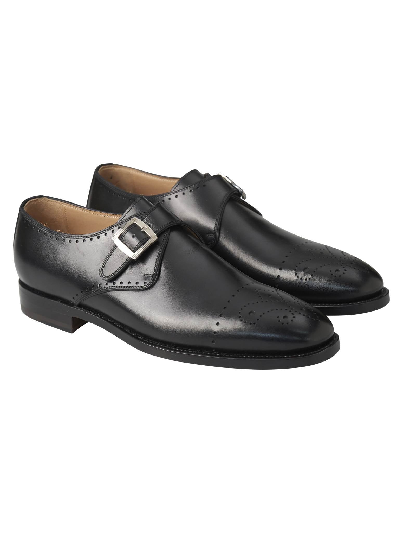 Kiton Black Leather Dress Shoes
