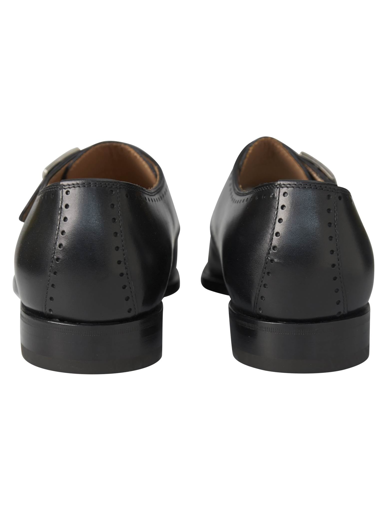 Kiton Black Leather Dress Shoes