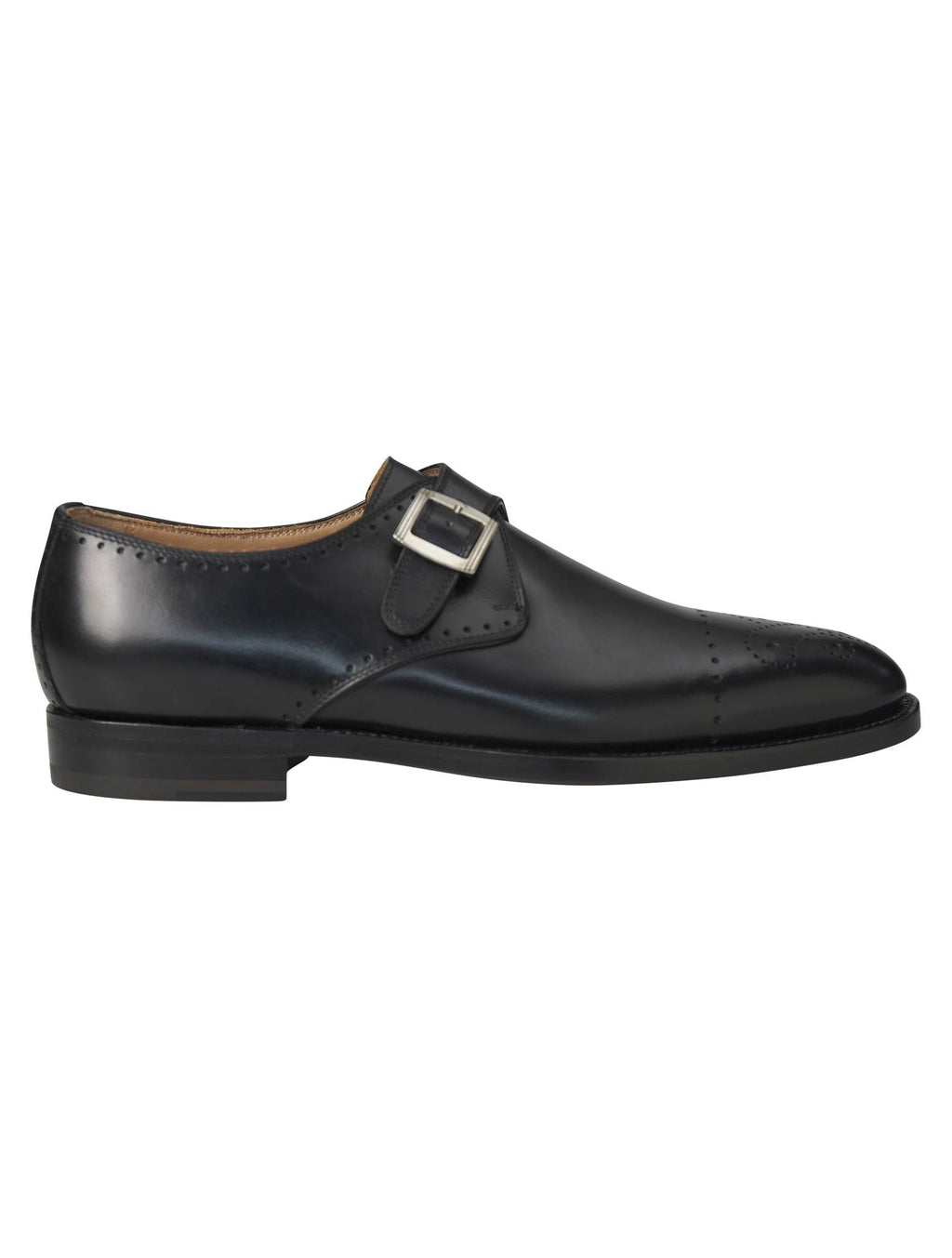 Kiton Black Leather Dress Shoes