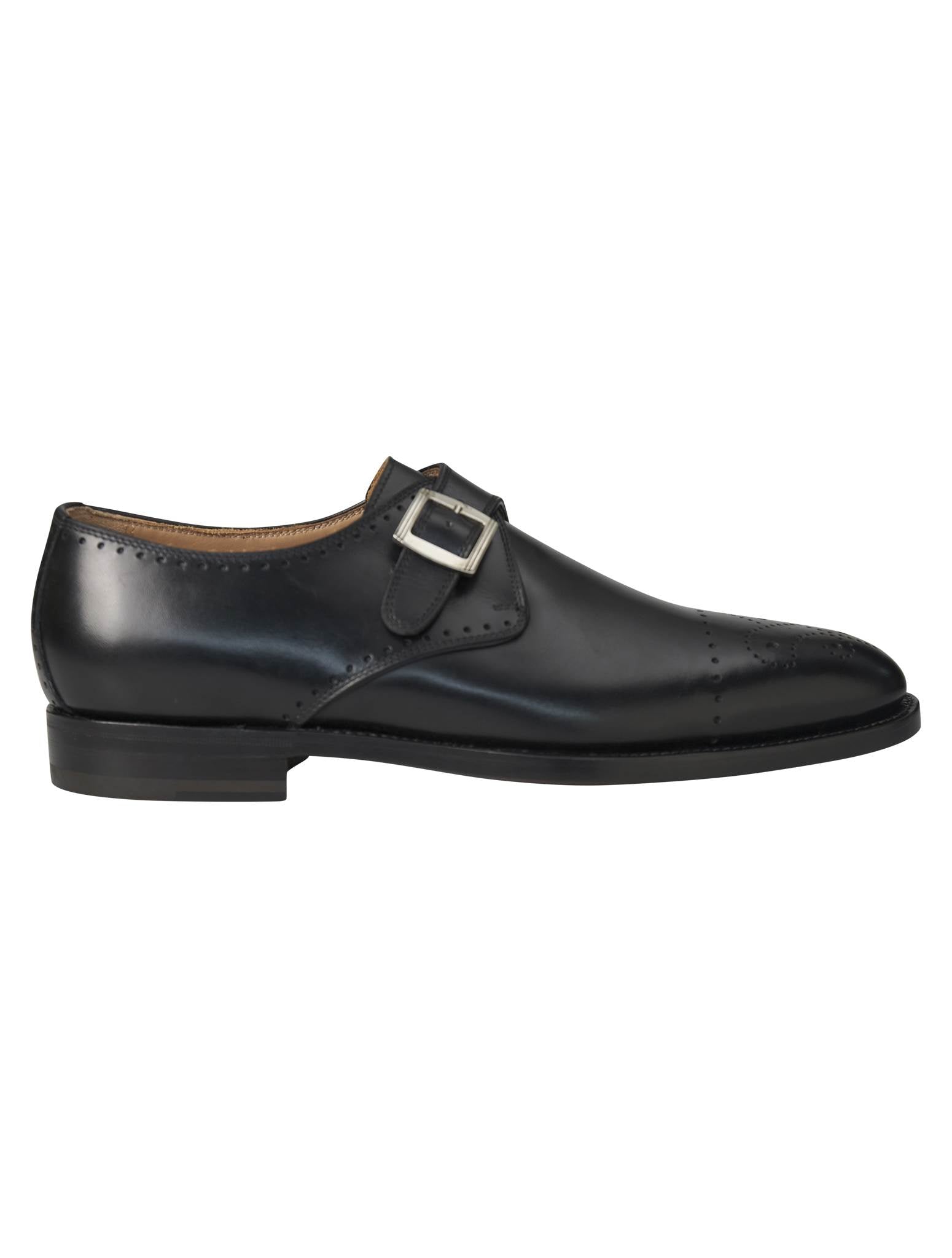 Kiton Black Leather Dress Shoes