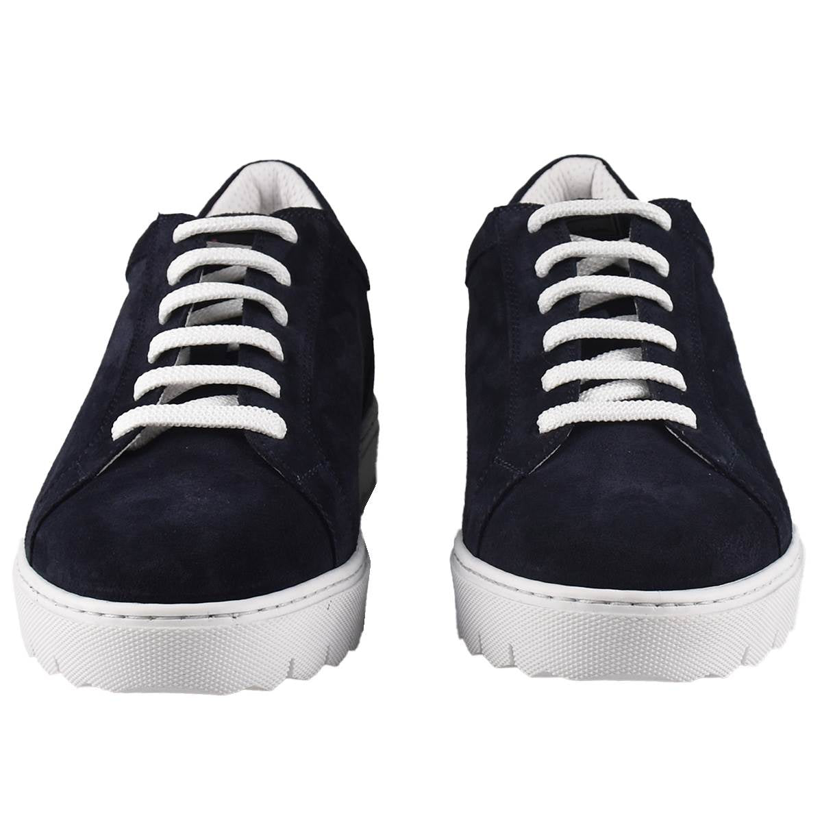 Kiton Blue Leather Calf Shoes