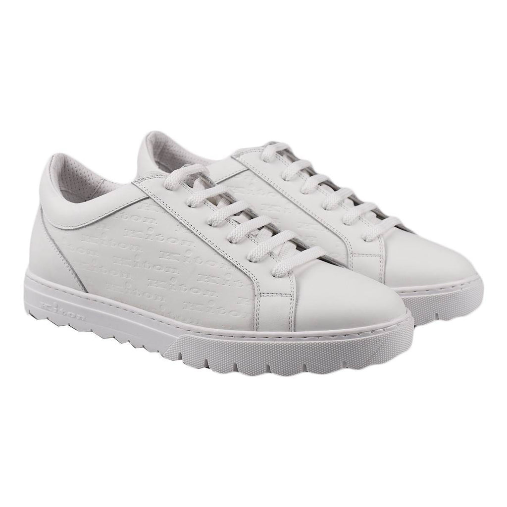 Kiton White Calfskin Sneakers KSW12