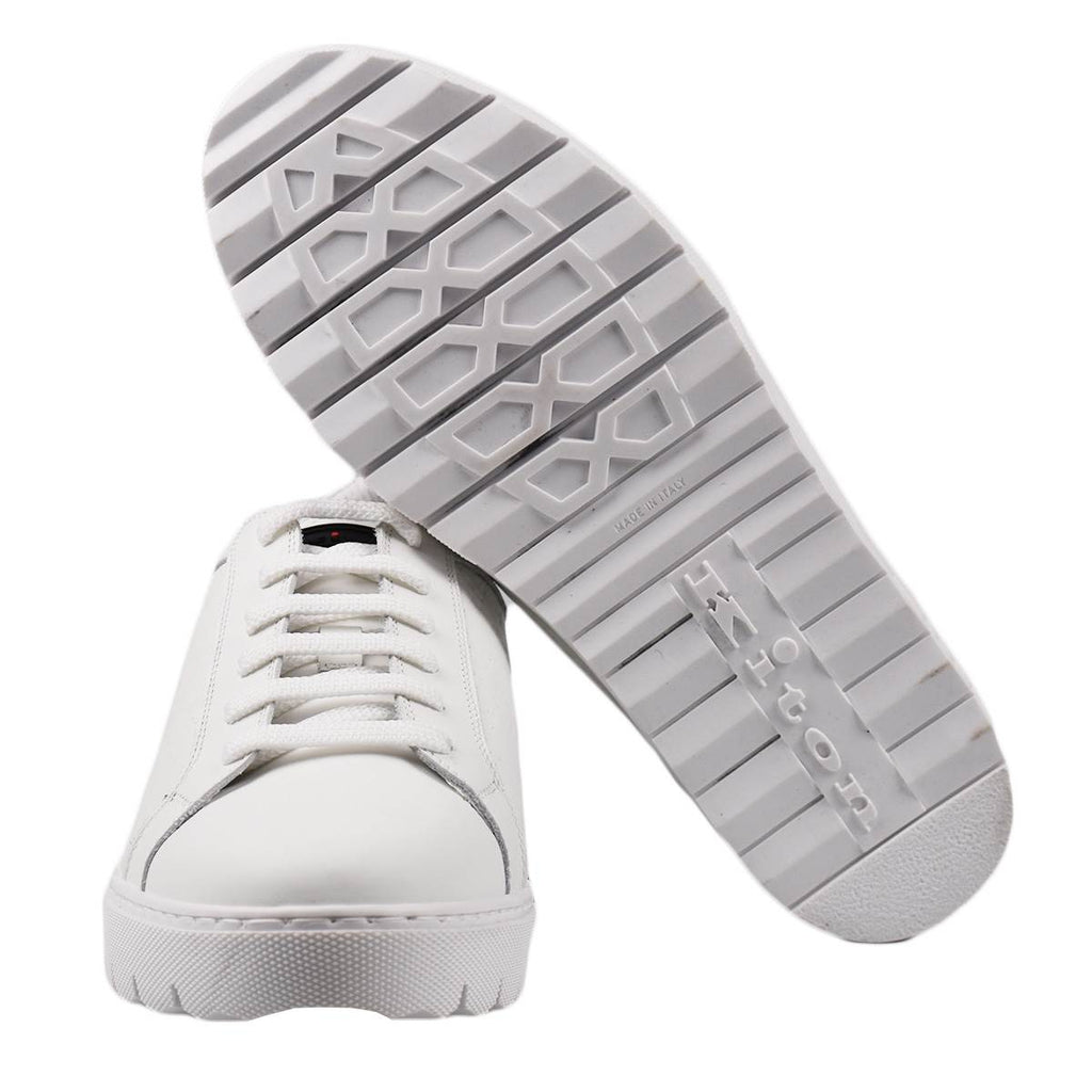 Kiton White Calfskin Sneakers KSW12