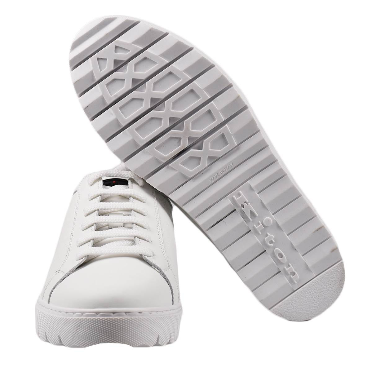 Kiton White Calfskin Sneakers KSW12