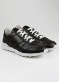Kiton Dark Gray Leather Sneakers