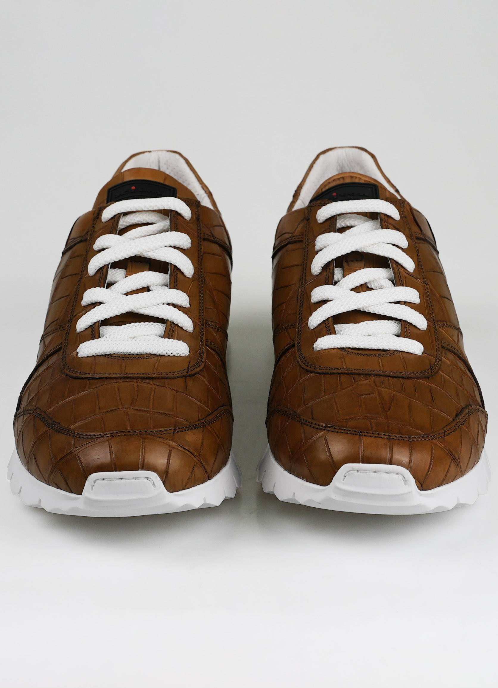 Kiton Brown Crocodile Sneakers VLAWN-7
