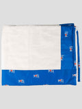 Kiton White Light Blue Cotton Plaid Beach Towels (Model 2S240101)