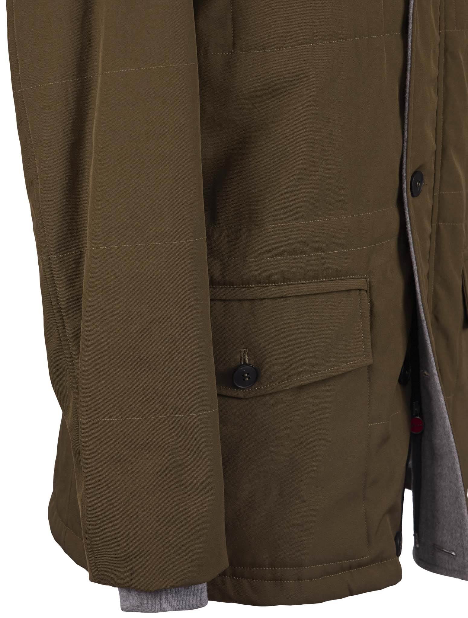 Kiton Pl Cotton With Raccoon Fur Coat - view 6