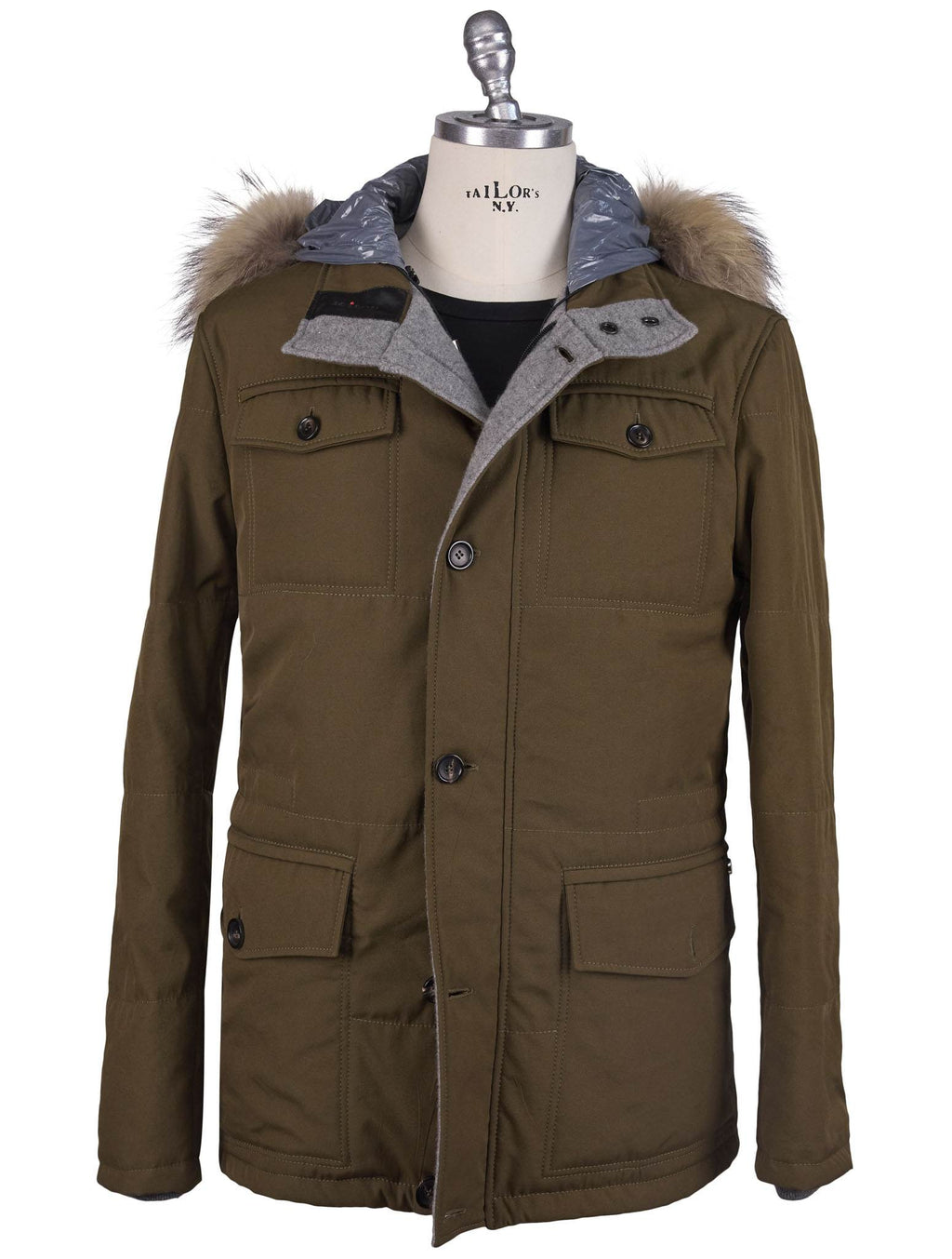 Kiton Pl Cotton With Murmasky Fur Coat - view 5
