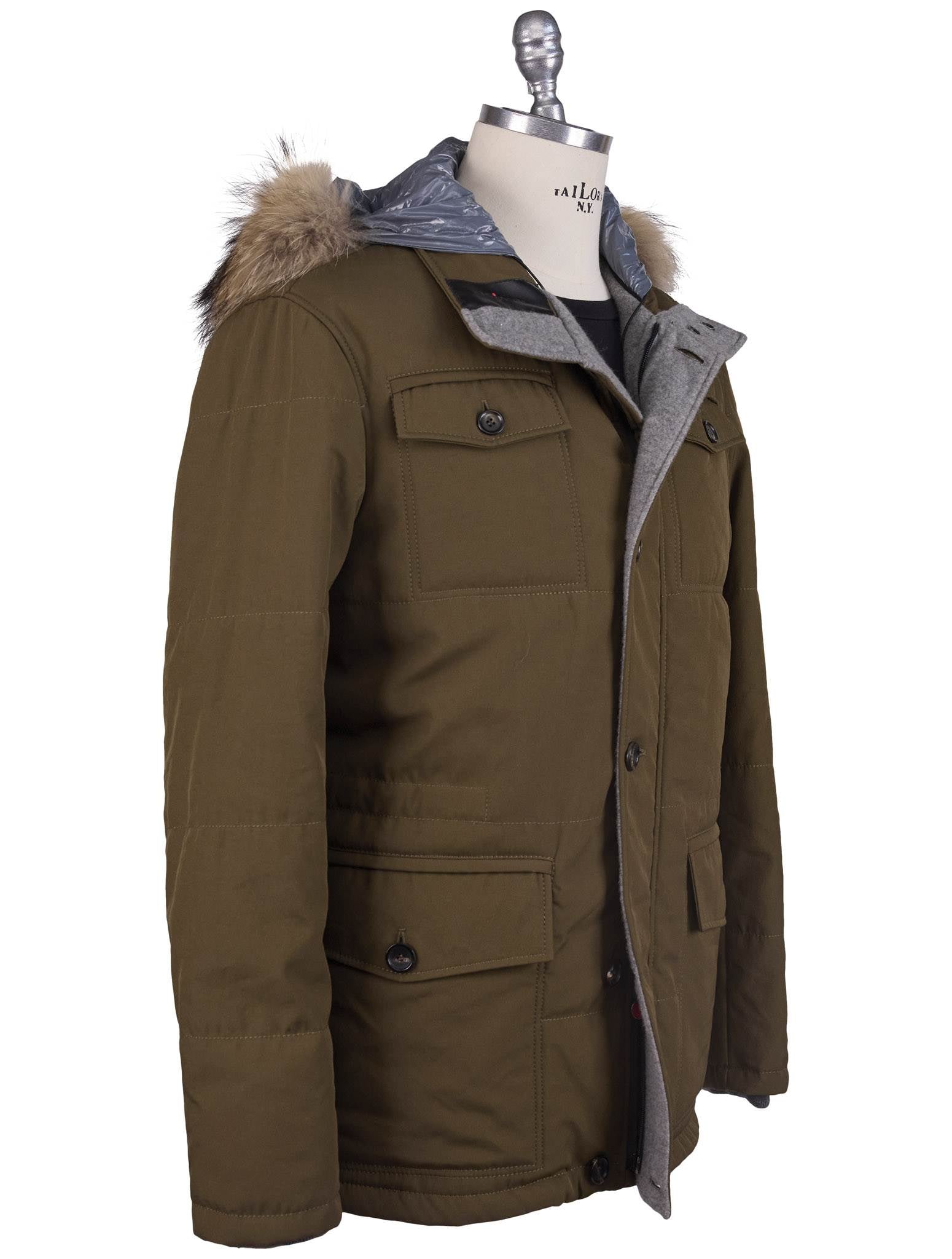 Kiton Pl Cotton With Murmasky Fur Coat - view 2