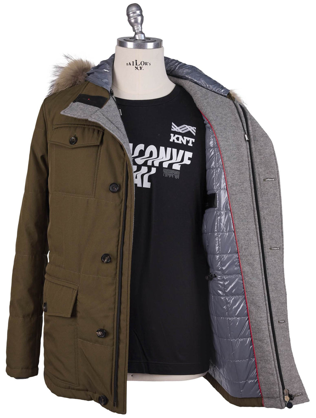 Kiton Pl Cotton With Murmasky Fur Coat - view 6