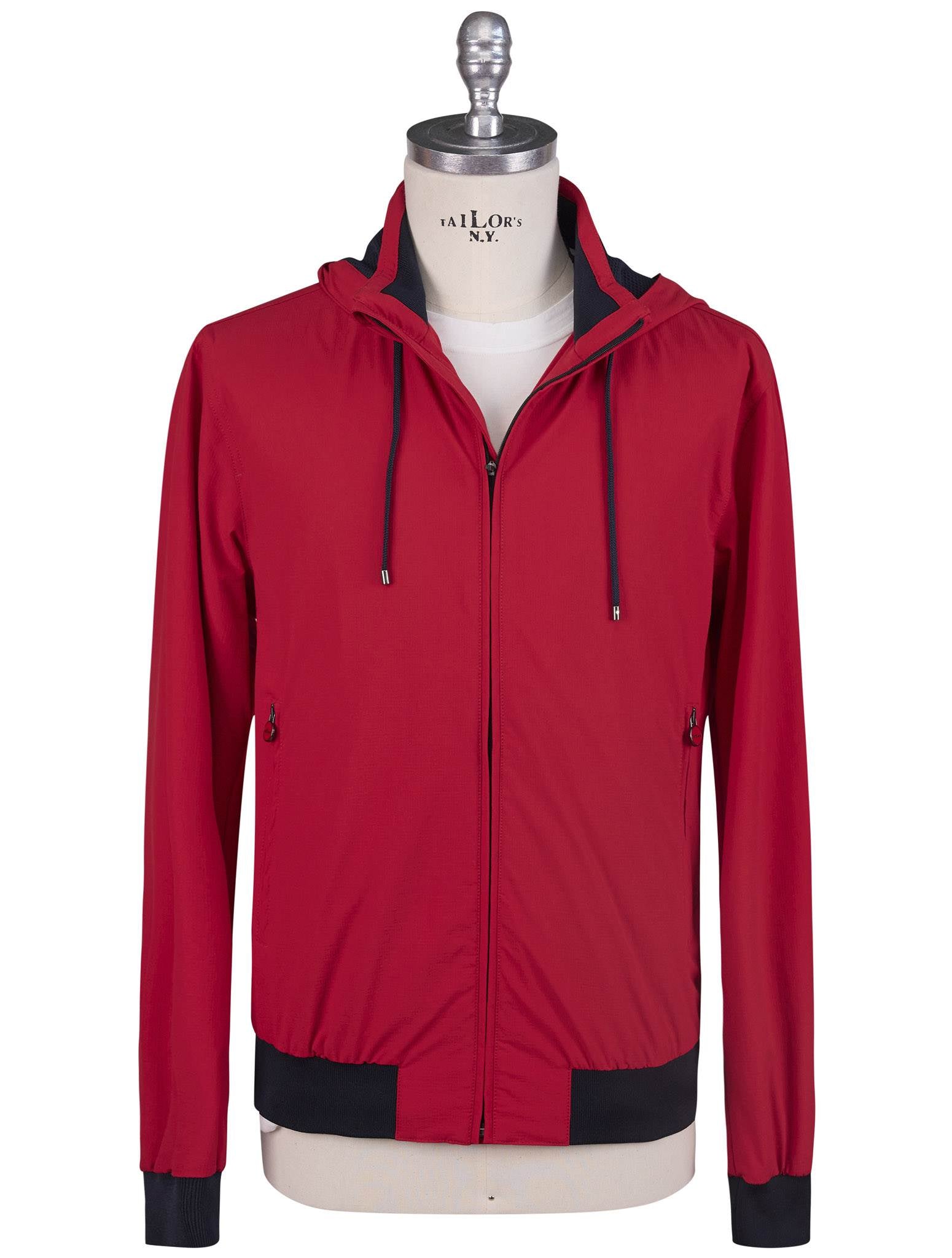 Kiton Red Pa Ea Coat Red
