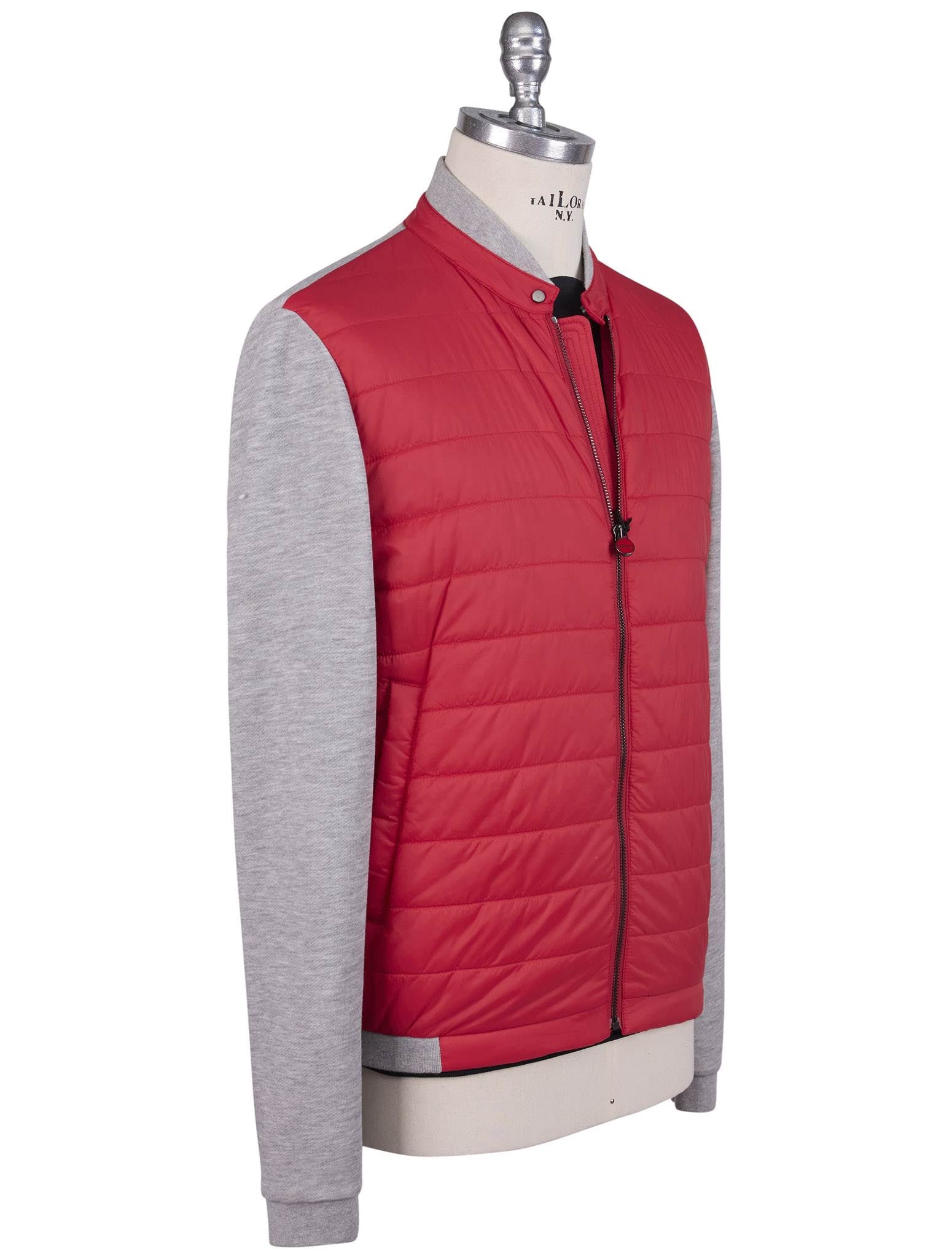 Kiton Red Gray Pa Coat - view 2