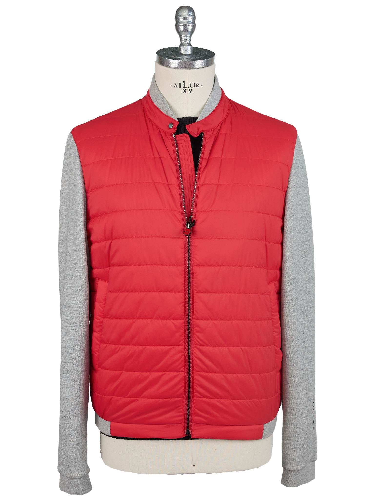 Kiton Red Gray Pa Coat - view 6