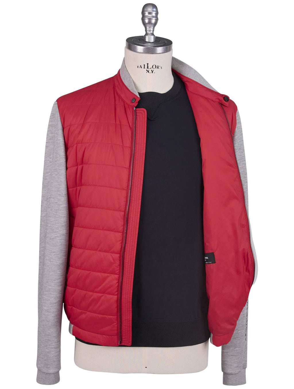 Kiton Red Gray Pa Coat - view 4