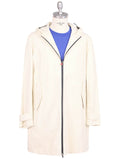 Kiton White Pa Pl Coat White