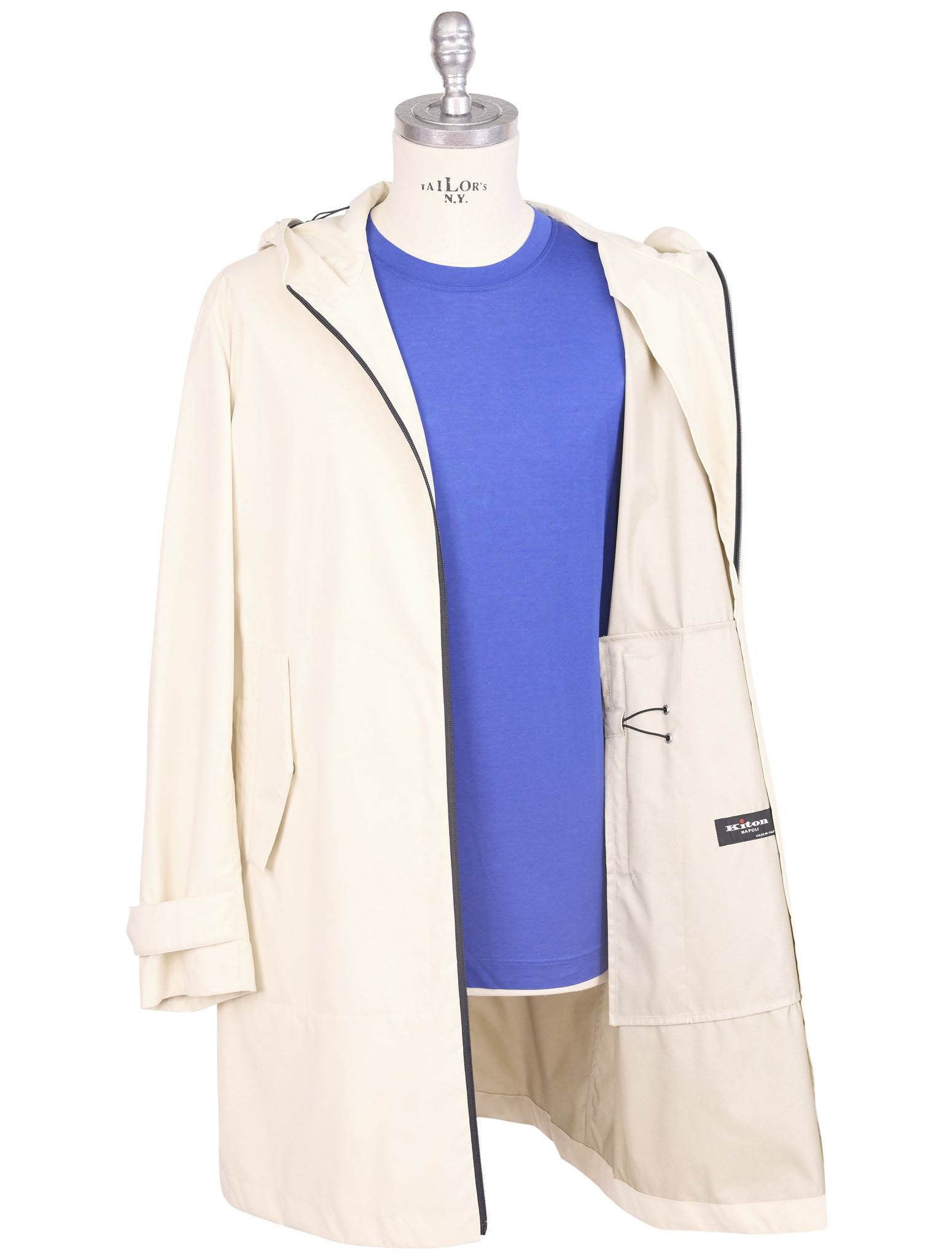 Kiton White Pa Pl Coat White - view 5