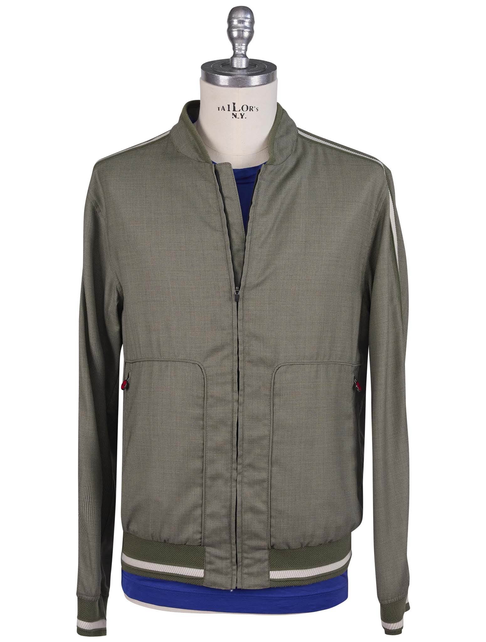 Kiton Green Virgin Wool Pa