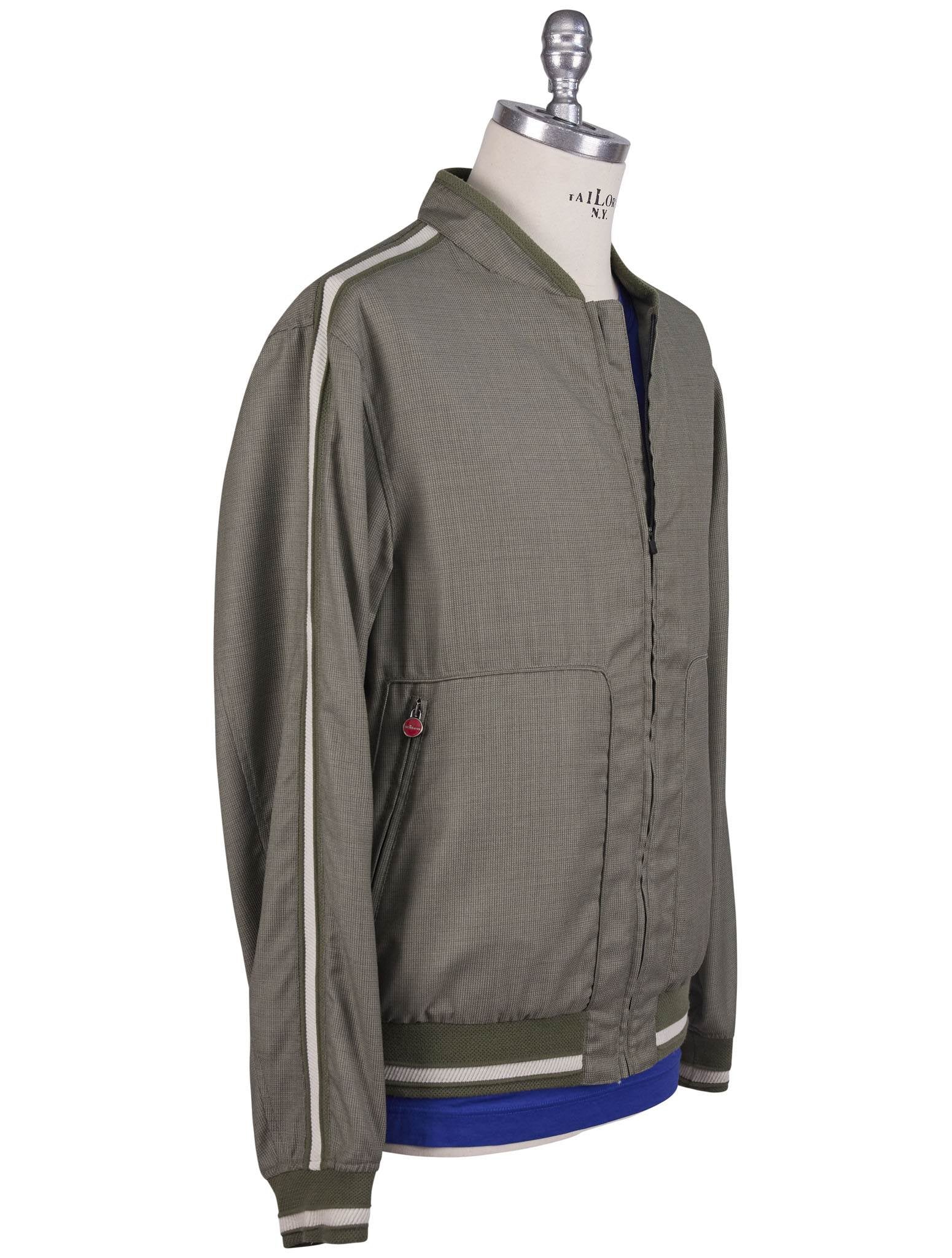 Kiton Green Virgin Wool Pa - view 2