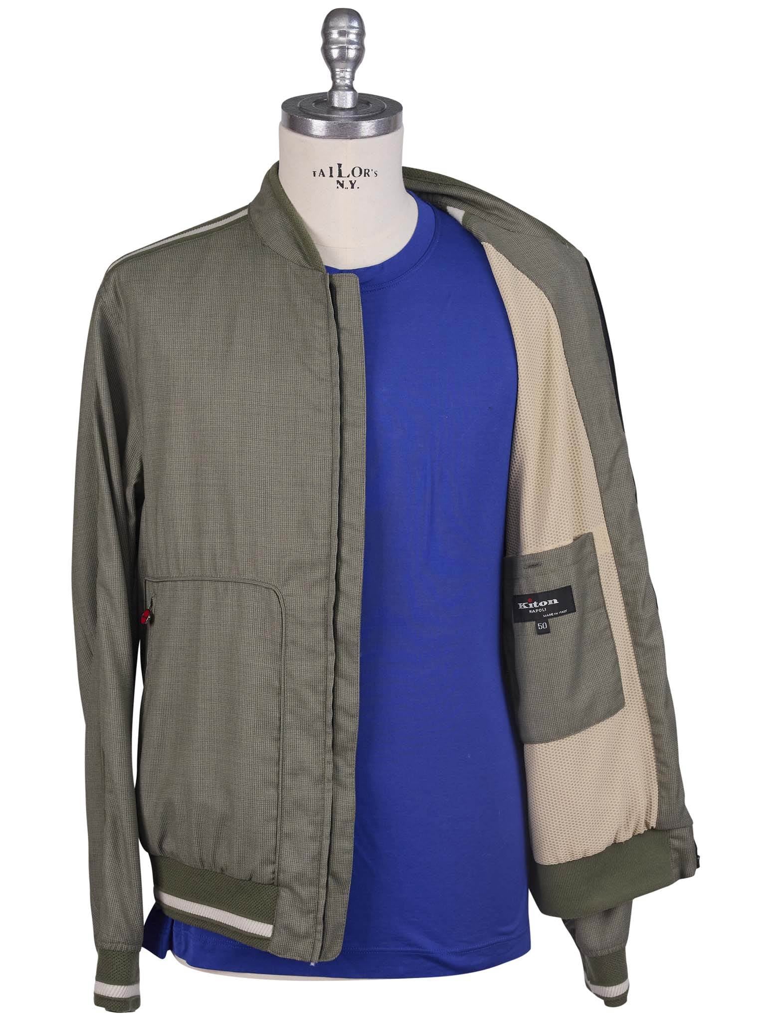 Kiton Green Virgin Wool Pa - view 3