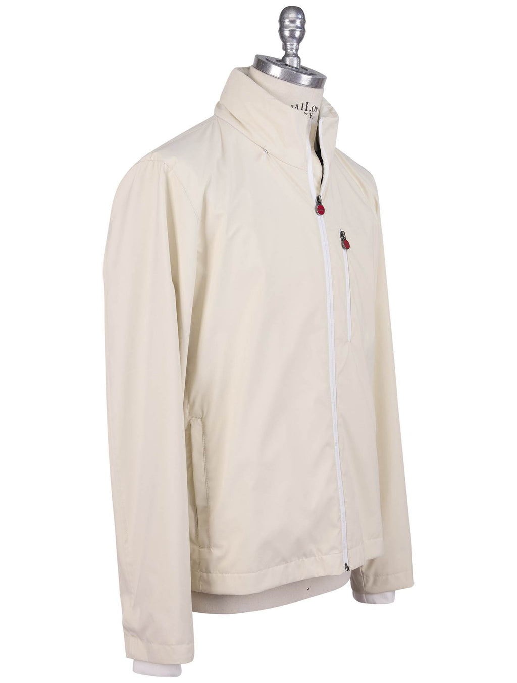 Kiton White Pa Pl Coat White - view 2