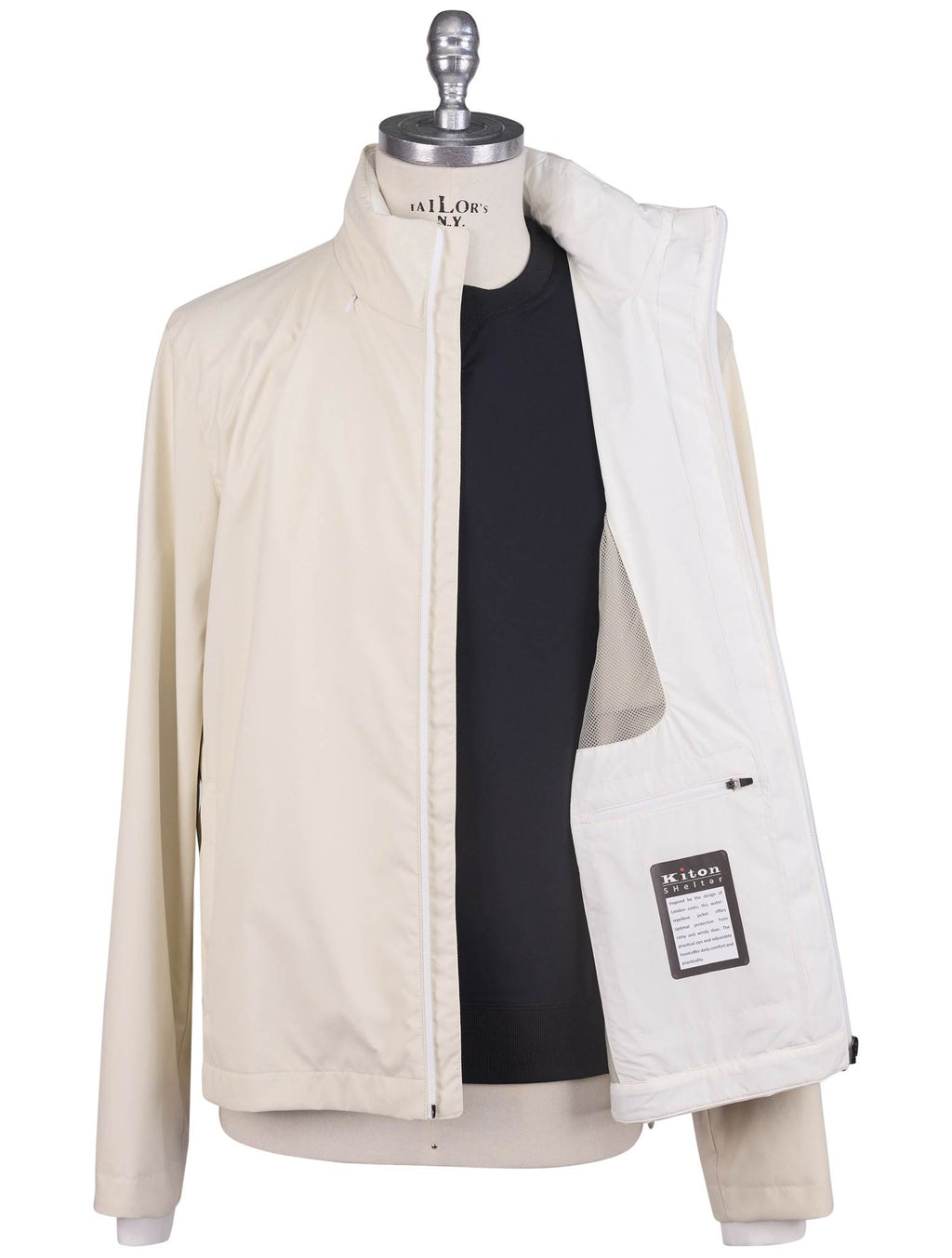 Kiton White Pa Pl Coat White - view 5