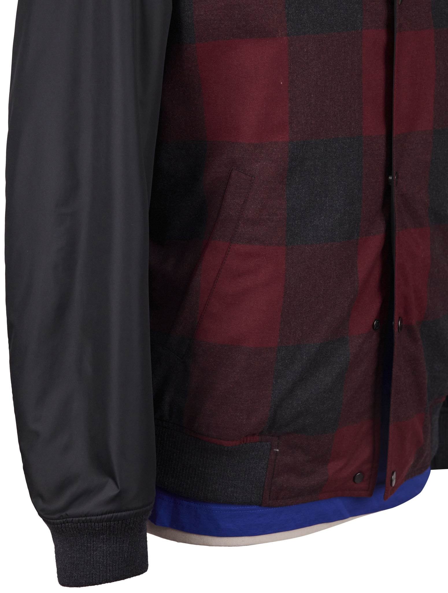 Kiton Burgundy Black Virgin Wool Cashmere Coat - view 5