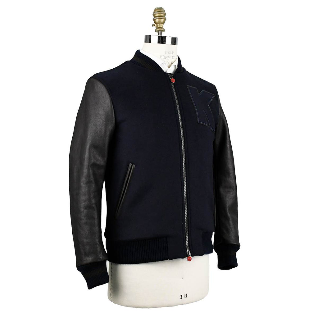 Kiton Blue Brown Virgin Wool Pa Coat - view 2